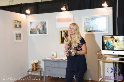 How cute is Kristin of Kristin Shyla Photography at her first Forever Bridal show? 