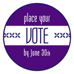 Place your vote by June 30th