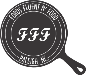 Fords Fluent N Foods black and white Logo