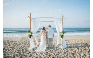A Seaside Weddings & Events in Emerald Isle, NC couple only ceremony on beach