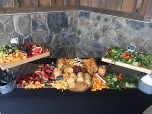 City Barbeque fruit and cheese plates