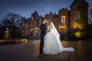 Bride and Groom in front of Barclay Villa - SIR Concepts - Forever Bridal Wedding Shows