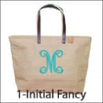 Forever Bridal VIP Package: Font options for customized tote bag, monogrammed tote bag, personalized tote bag