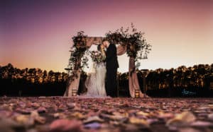 Azul Photography Raleigh NC Forever & Company Groom and Bride in front of an alter