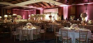 Raleigh Marriott Crabtree Valley Wedding Reception Grand Ball Room setup