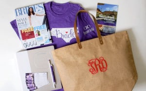 Forever Bridal VIP Package: personalized, monogrammed tote bag, wedding organizer, "bride" t-shirt, admission tickets