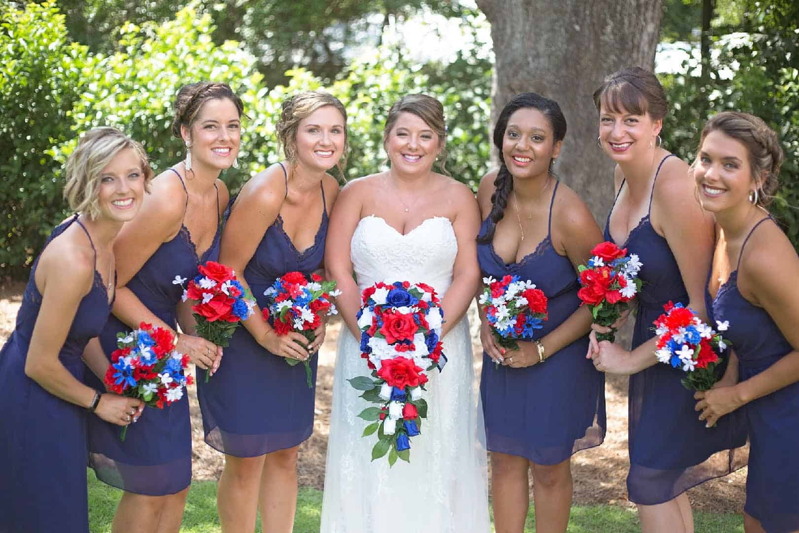 4th of july wedding theme by KStars Photography