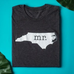 Forever Bridal North Carolina "Mr." t-shirt, NC tee, wedding party shirts, groom shirt