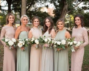 Pastel Bridesmaids by Wink hair and makeup