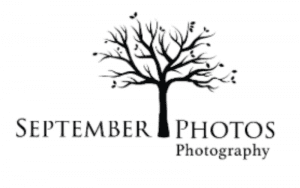 September Photos Photography black and white logo