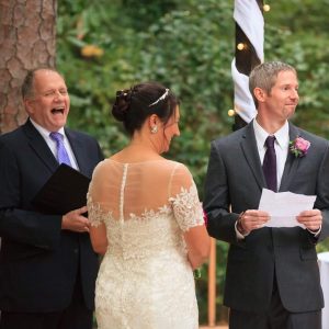 Kevin Holland Laughing during ceremony