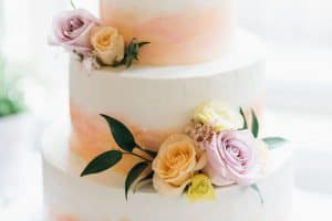 cupcakes, wedding cake, Coral cake