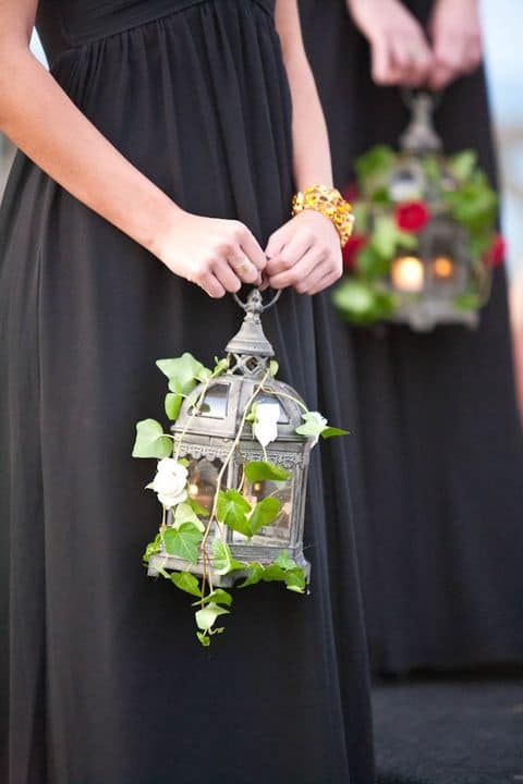 Wedding lantern, non-traditional bouquet, lantern bouquet
