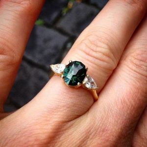 Emerald Engagement Ring