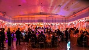 Video Mapping Wedding Reception