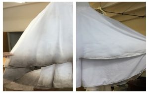 A Cleaner World Raleigh Gown Cleaning before and after