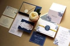 invitations - Pantone Color of the Year - Classic Blue - Forever Bridal Wedding Shows