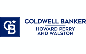 Coldwell Banker Howard Perry and Walston Logo White and Blue