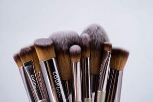 Coup by Kai's beautiful makeup brushes with her company name on them