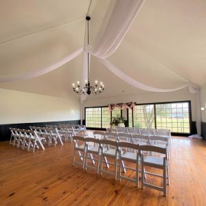 The Yellow House at West Meadows large ceremony reception space indoors