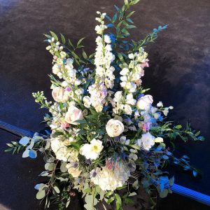 Greene house designs floral arrangement white and green