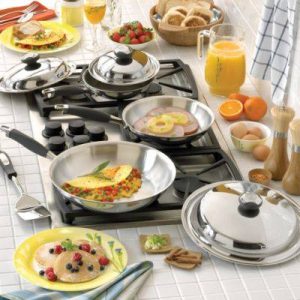 The Kitchen Tradition's durable waterless cookware, dinnerware sets, cutlery, and other kitchen accessories are the perfect bridal registry items for any newly married couple creating their ideal kitchen.