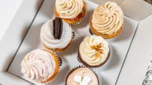 Assortment of six cupcakes by Edible Art NC