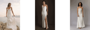 Slip Wedding Dresses from Karen Willis Holmes, Anthropologie, and Fekih